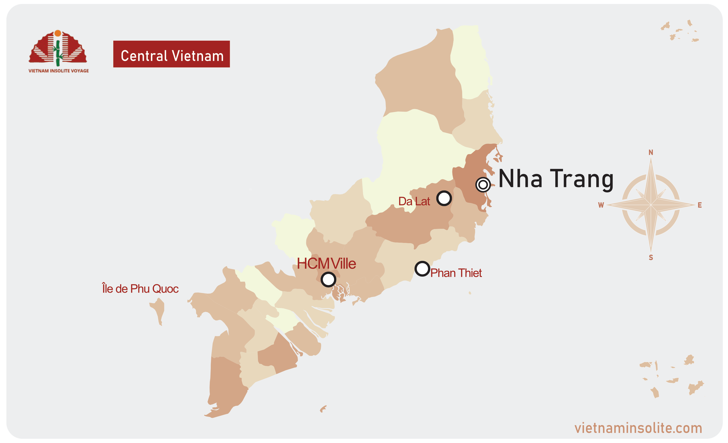 La carte de Nha Trang